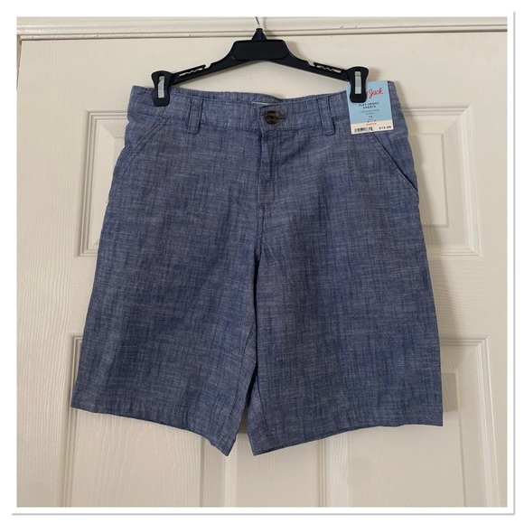 Boys Flat Front Chambray Shorts Cat & Jack - Picture 2 of 4